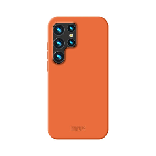 For Samsung Galaxy S23 Ultra 5G MOFI Qin Series Skin Feel All-inclusive PC Phone Case(Orange)