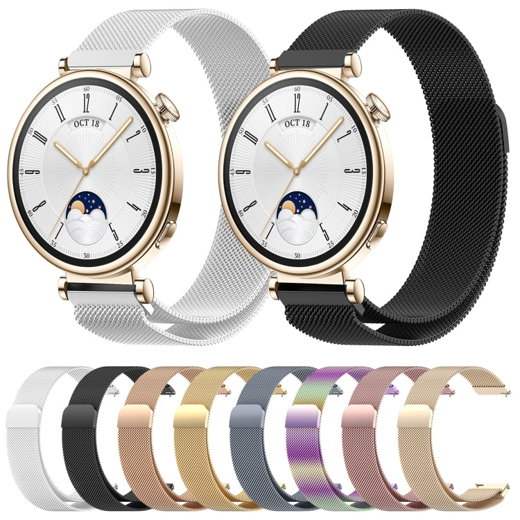 For Huawei Watch GT4 46mm Milan Magnetic Steel Mesh Watch Band(Rose Gold) by buy2fix