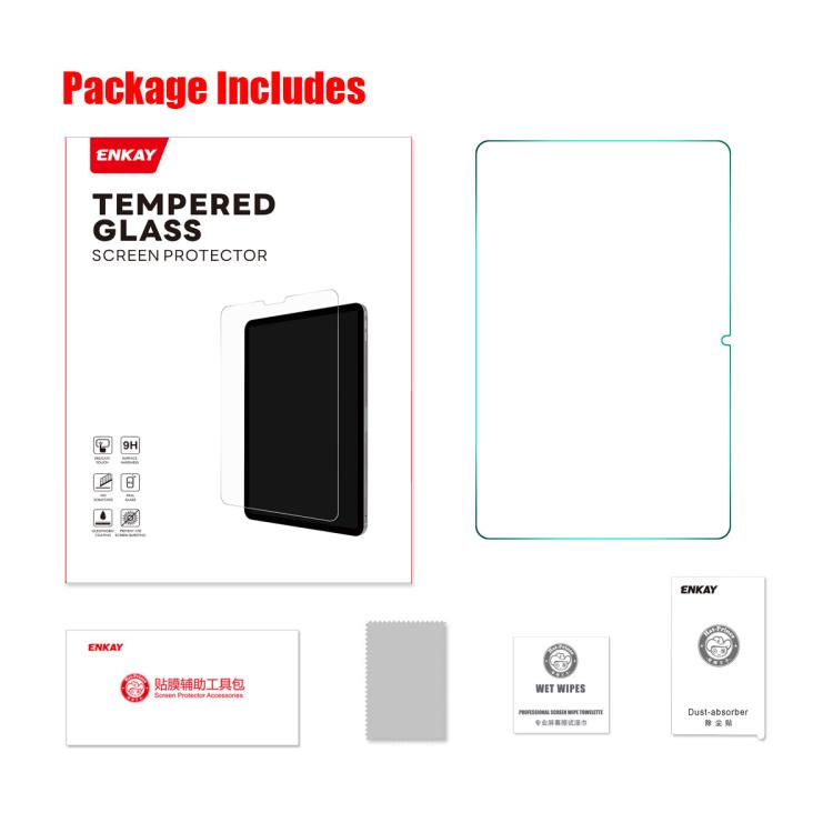 For Xiaomi Redmi Pad SE 11 ENKAY Hat-Prince 0.33mm Explosion-proof Tempered Glass Film - More Tablet Tempered Glass by ENKAY | Online Shopping UK | buy2fix