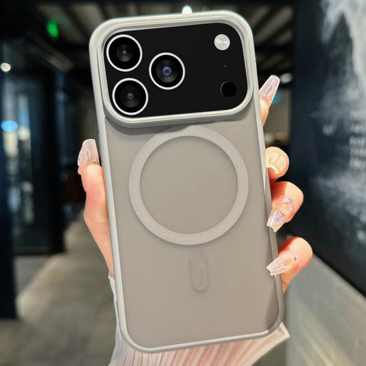 For iPhone 17 Pro Max Transparent TPU Hybrid PC Magsafe Phone Case(Grey) - iPhone 17 Pro Max Cases by buy2fix | Online Shopping UK | buy2fix