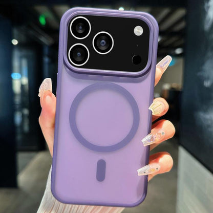 For iPhone 17 Pro Transparent TPU Hybrid PC Magsafe Phone Case(Purple) - iPhone 17 Pro Cases by buy2fix | Online Shopping UK | buy2fix