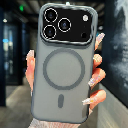 For iPhone 17 Pro Transparent TPU Hybrid PC Magsafe Phone Case(Black) - iPhone 17 Pro Cases by buy2fix | Online Shopping UK | buy2fix