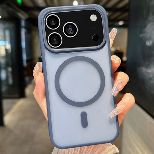 For iPhone 17 Pro Transparent TPU Hybrid PC Magsafe Phone Case(Blue) - iPhone 17 Pro Cases by buy2fix | Online Shopping UK | buy2fix