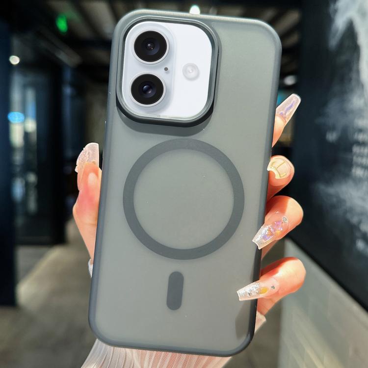 For iPhone 17 Transparent TPU Hybrid PC Magsafe Phone Case(Black) - iPhone 17 Cases by buy2fix | Online Shopping UK | buy2fix