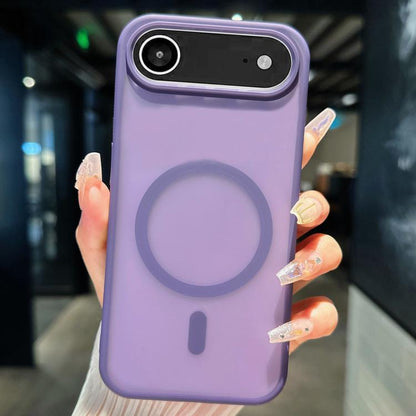 For iPhone Air Transparent TPU Hybrid PC Magsafe Phone Case(Purple) - iPhone Air Cases by buy2fix | Online Shopping UK | buy2fix
