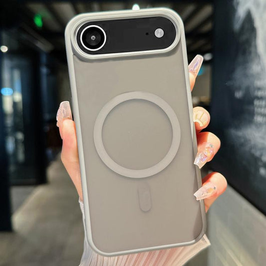 For iPhone Air Transparent TPU Hybrid PC Magsafe Phone Case(Grey) - iPhone Air Cases by buy2fix | Online Shopping UK | buy2fix