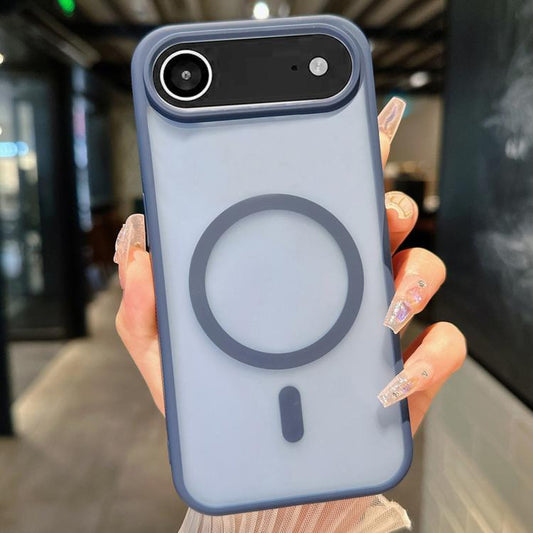 For iPhone Air Transparent TPU Hybrid PC Magsafe Phone Case(Blue) - iPhone Air Cases by buy2fix | Online Shopping UK | buy2fix