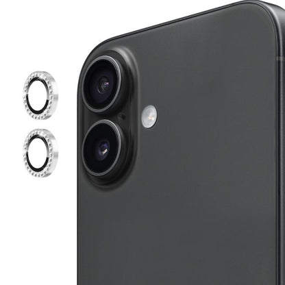 For iPhone 17 ENKAY AR Anti-reflection Individual Diamond Ring Camera Lens Glass Full Film(Silver) - iPhone 17 Tempered Glass by ENKAY | Online Shopping UK | buy2fix