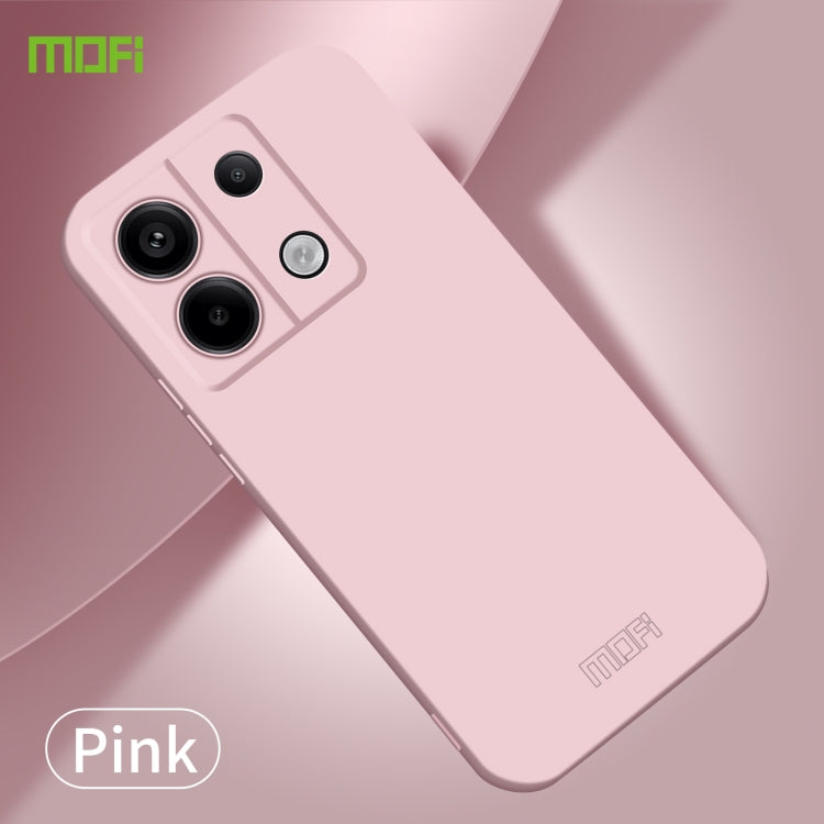 For Xiaomi Redmi Note 13 5G MOFI Qin Series Skin Feel All-inclusive PC Phone Case(Pink) - Xiaomi Cases by MOFI | Online Shopping UK | buy2fix