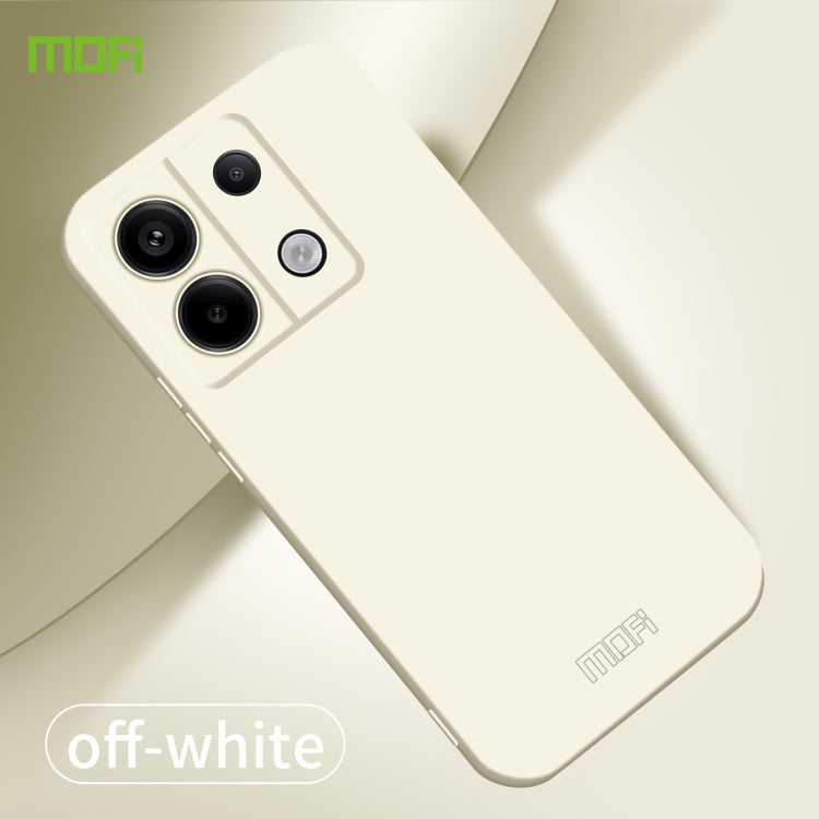 For Xiaomi Redmi Note 13 5G MOFI Qin Series Skin Feel All-inclusive PC Phone Case(Beige) - Xiaomi Cases by MOFI | Online Shopping UK | buy2fix