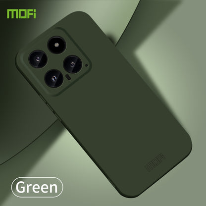 For Xiaomi 14 MOFI Qin Series Skin Feel All-inclusive PC Phone Case(Green) - Xiaomi Cases by MOFI | Online Shopping UK | buy2fix