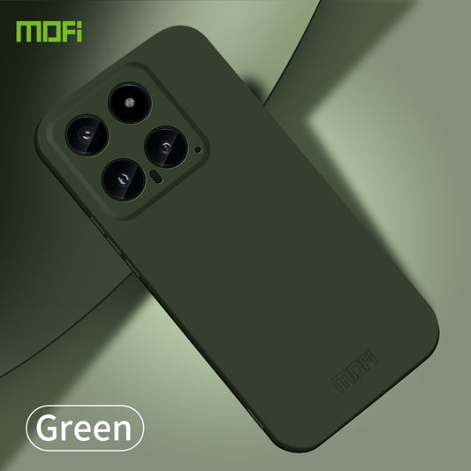 For Xiaomi 14 MOFI Qin Series Skin Feel All-inclusive PC Phone Case(Green) - Xiaomi Cases by MOFI | Online Shopping UK | buy2fix