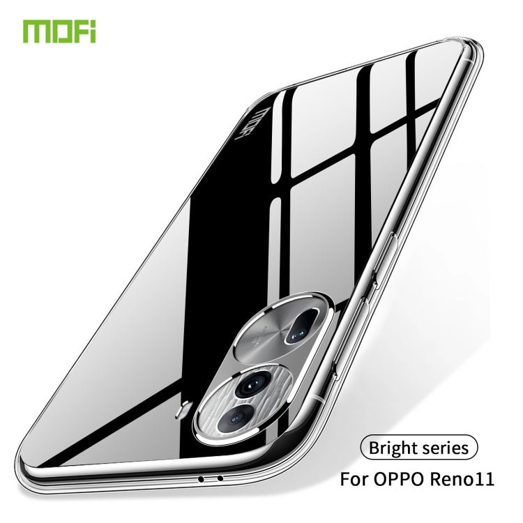 For OPPO Reno11 China MOFI Ming Series Ultra-thin TPU Phone Case(Transparent) - OPPO Cases by MOFI | Online Shopping UK | buy2fix