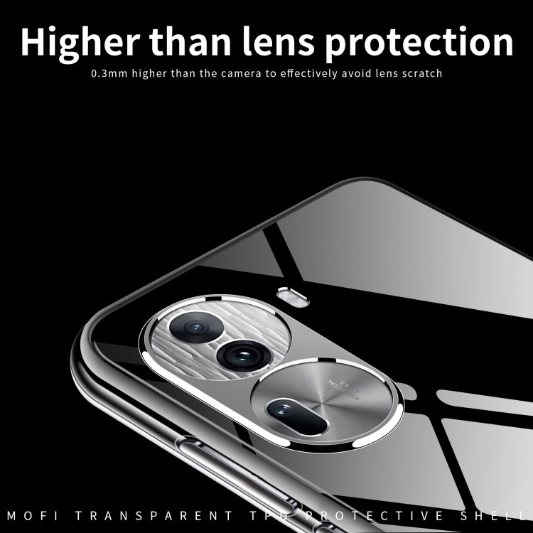 For OPPO Reno11 China MOFI Ming Series Ultra-thin TPU Phone Case(Transparent) - OPPO Cases by MOFI | Online Shopping UK | buy2fix