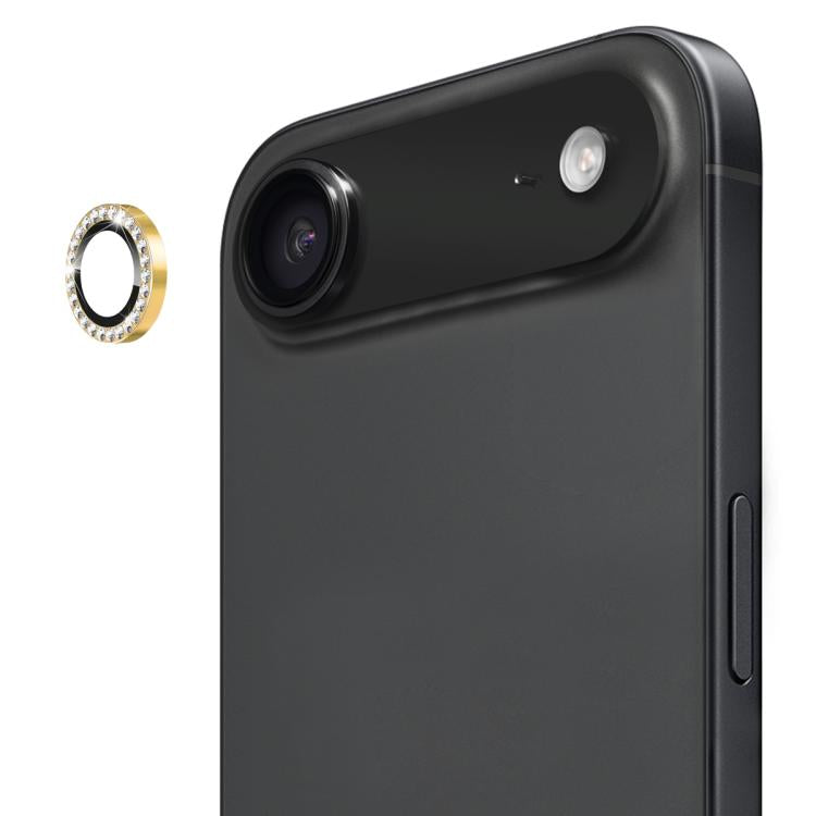 For iPhone 17 Air ENKAY AR Anti-reflection Individual Diamond Ring Camera Lens Glass Full Film(Golden) - iPhone 17 Air Tempered Glass by ENKAY | Online Shopping UK | buy2fix