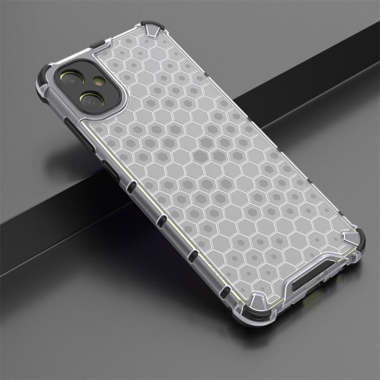 For Samsung Galaxy A05 Shockproof Honeycomb Phone Case(White) by buy2fix