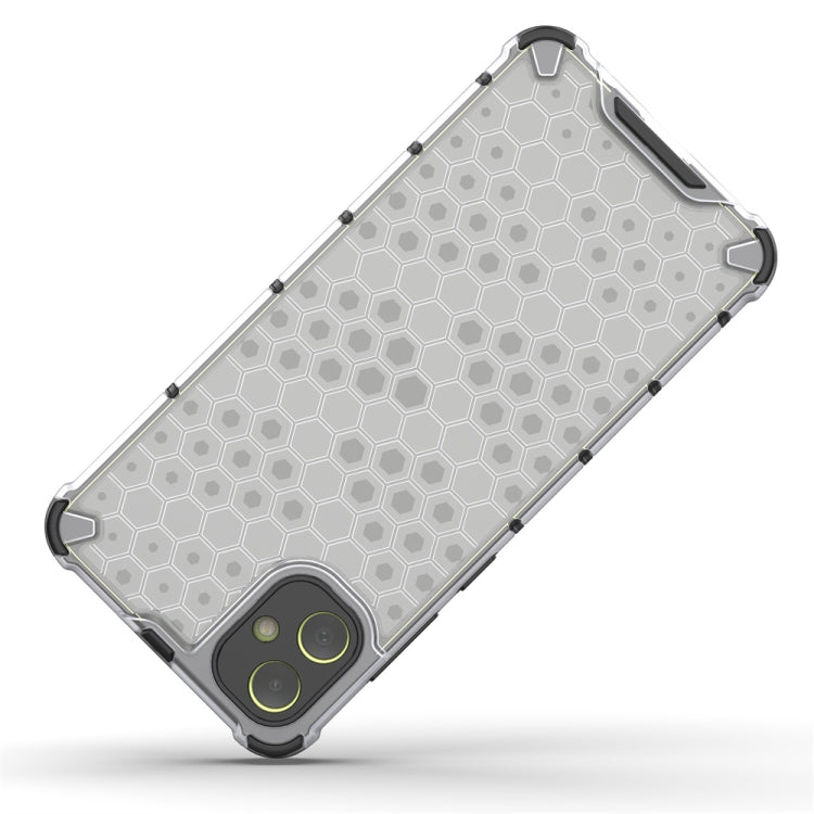 For Samsung Galaxy A05 Shockproof Honeycomb Phone Case(White) by buy2fix