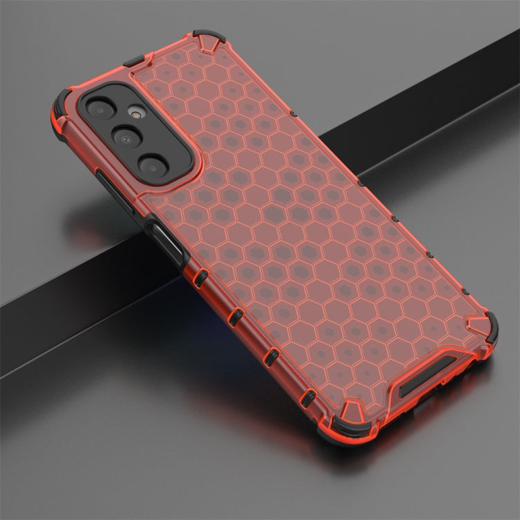 For Samsung Galaxy A05s Shockproof Honeycomb Phone Case(Red) by buy2fix
