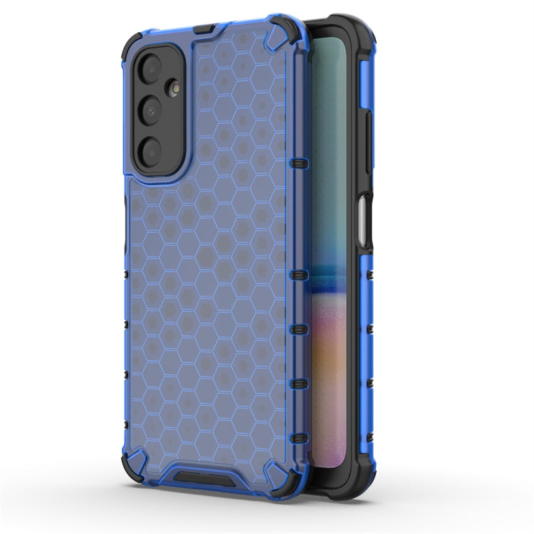 For Samsung Galaxy A05s Shockproof Honeycomb Phone Case(Blue) by buy2fix