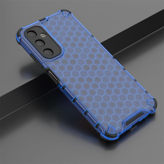 For Samsung Galaxy A05s Shockproof Honeycomb Phone Case(Blue) by buy2fix