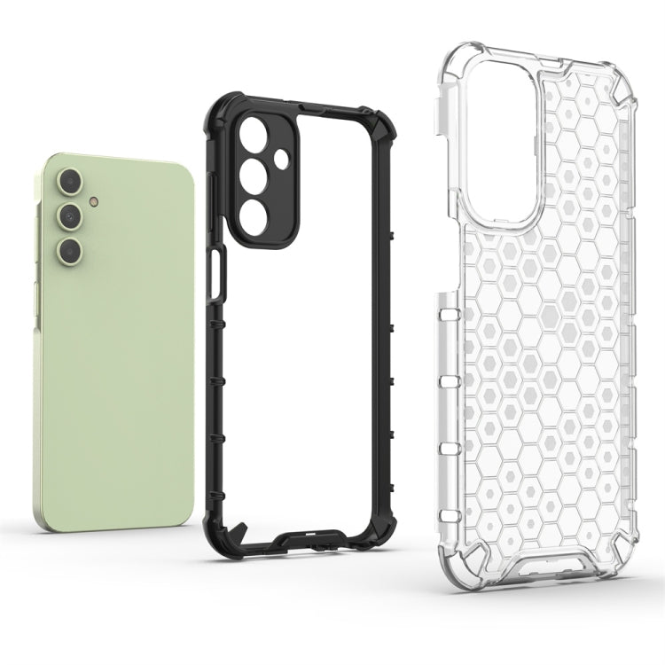For Samsung Galaxy A15 Shockproof Honeycomb Phone Case(White) by buy2fix