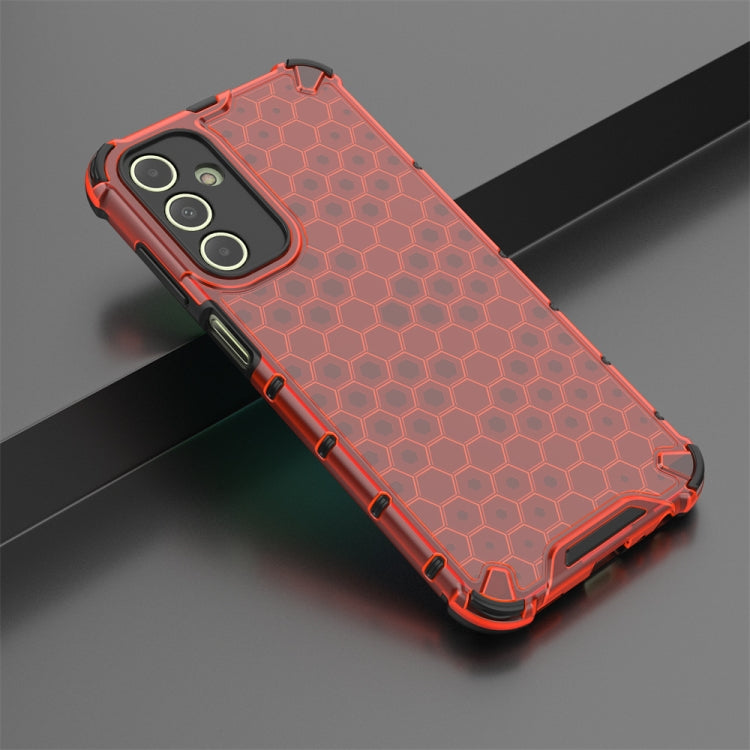 For Samsung Galaxy A15 Shockproof Honeycomb Phone Case(Red) by buy2fix
