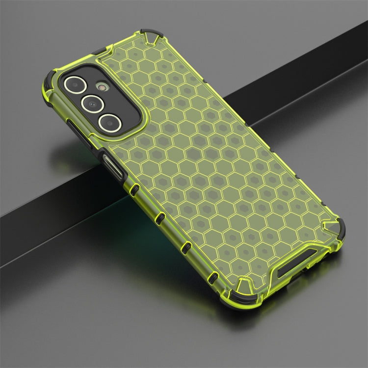 For Samsung Galaxy A15 Shockproof Honeycomb Phone Case(Green) by buy2fix