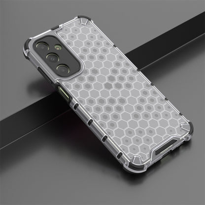 For Samsung Galaxy A25 5G Shockproof Honeycomb Phone Case(White) by buy2fix