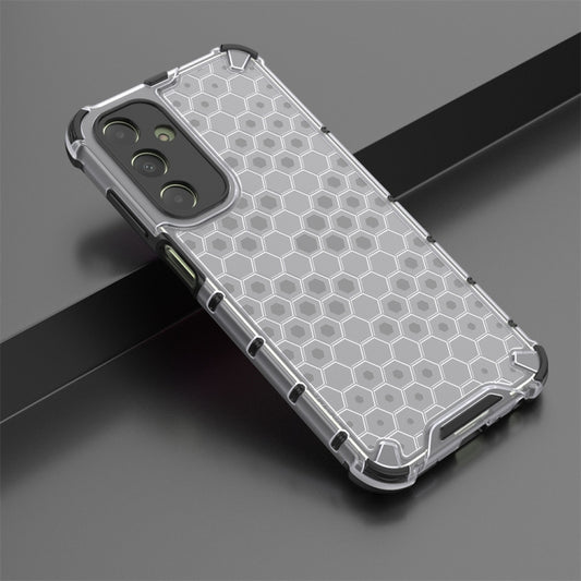 For Samsung Galaxy A25 5G Shockproof Honeycomb Phone Case(White) by buy2fix