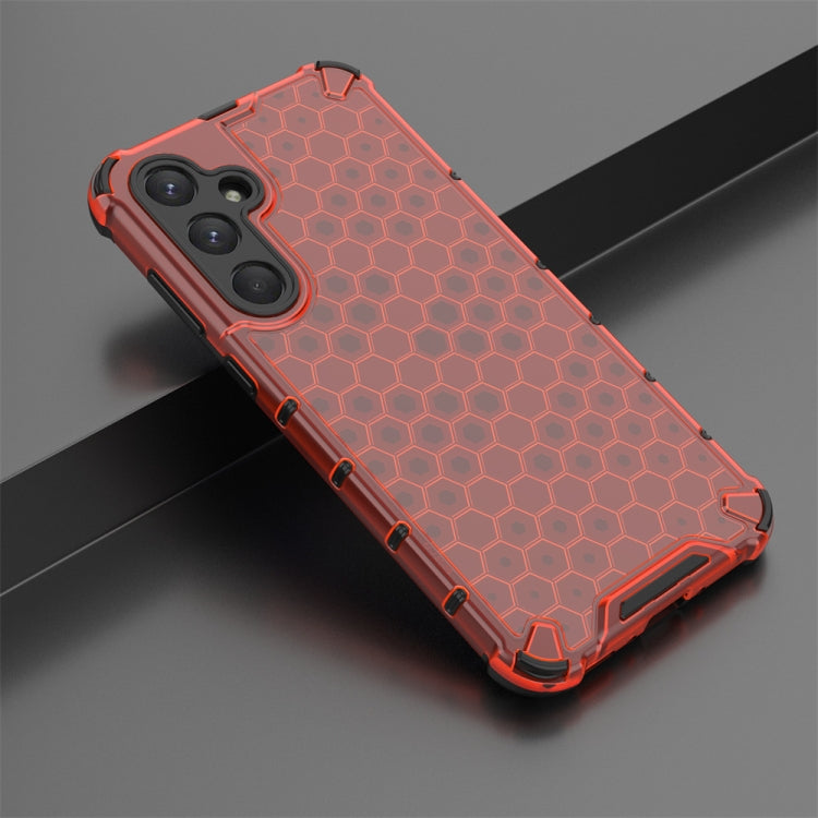 For Samsung Galaxy A33 Shockproof Honeycomb Phone Case(Red) by buy2fix