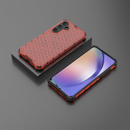 For Samsung Galaxy A33 Shockproof Honeycomb Phone Case(Red) by buy2fix