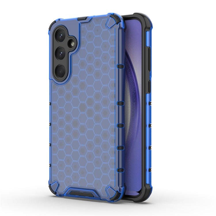 For Samsung Galaxy A33 Shockproof Honeycomb Phone Case(Blue) by buy2fix