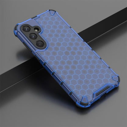 For Samsung Galaxy A33 Shockproof Honeycomb Phone Case(Blue) by buy2fix