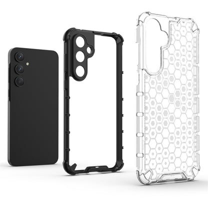 For Samsung Galaxy A55 Shockproof Honeycomb Phone Case(Black) by buy2fix