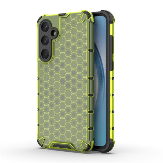 For Samsung Galaxy A55 Shockproof Honeycomb Phone Case(Green) by buy2fix