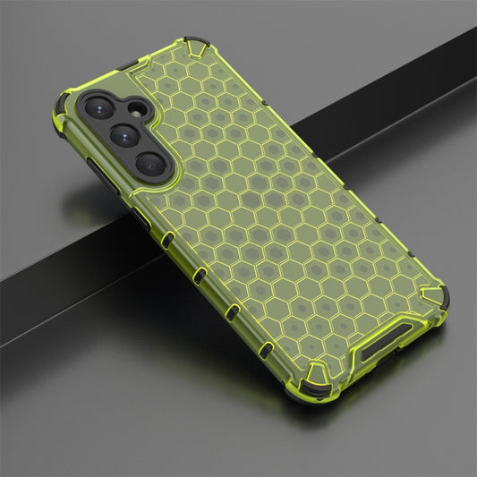 For Samsung Galaxy A55 Shockproof Honeycomb Phone Case(Green) by buy2fix