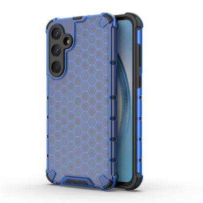 For Samsung Galaxy A55 Shockproof Honeycomb Phone Case(Blue) by buy2fix