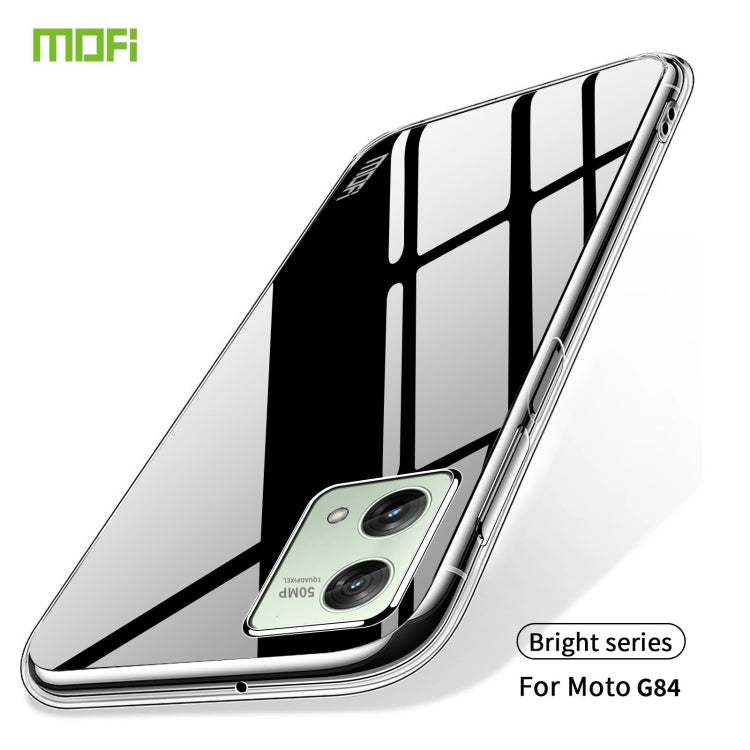 For Motorola Moto G84 MOFI Ming Series Ultra-thin TPU Phone Case(Transparent) - Motorola Cases by MOFI | Online Shopping UK | buy2fix