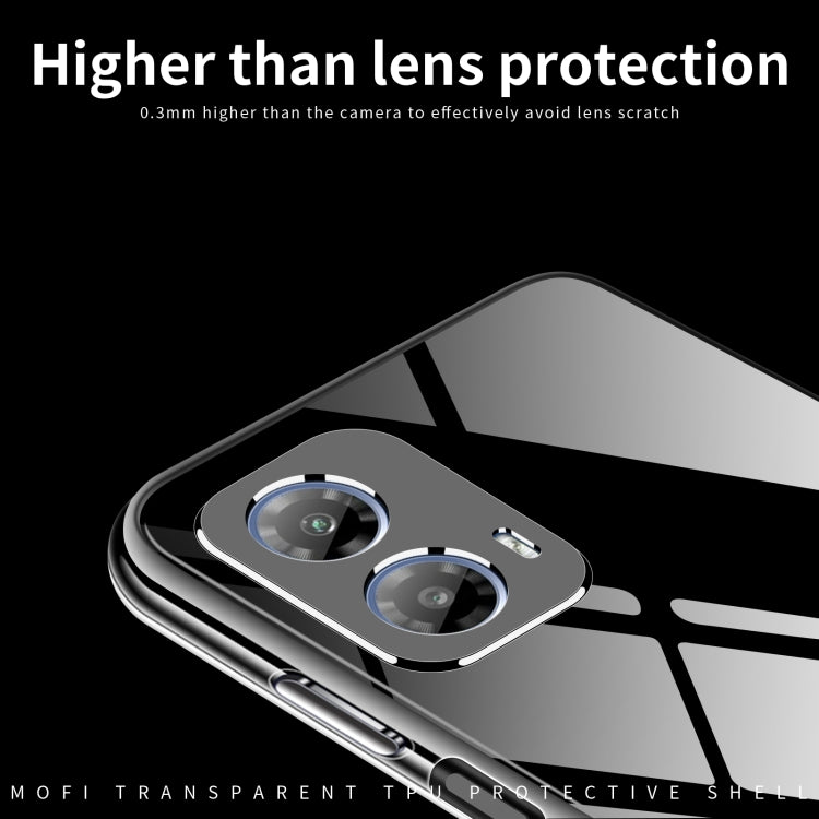 For Motorola Moto G34 MOFI Ming Series Ultra-thin TPU Phone Case(Transparent) by MOFI