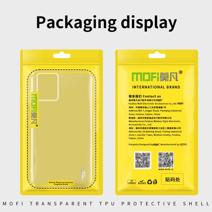 For Motorola Moto G34 MOFI Ming Series Ultra-thin TPU Phone Case(Transparent) by MOFI