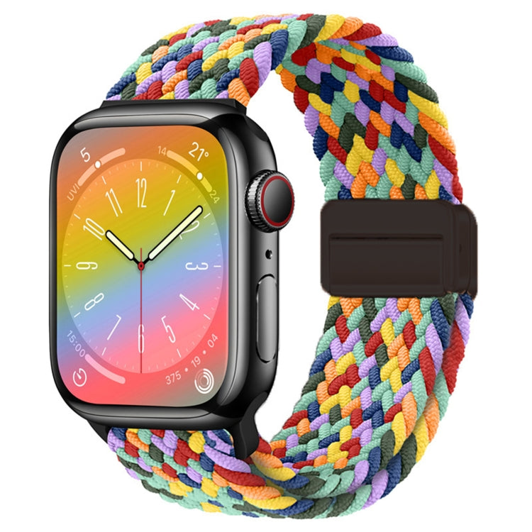 For Apple Watch Ultra 49mm Nylon Woven Magnetic Fold Buckle Watch Band(W Seven Colors) by buy2fix
