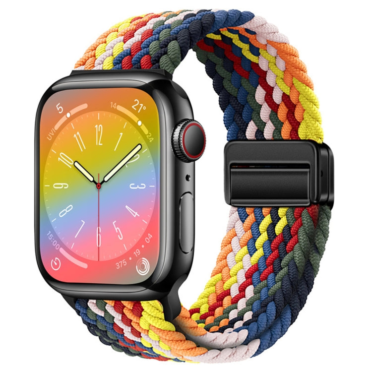 For Apple Watch Ultra 49mm Nylon Woven Magnetic Fold Buckle Watch Band(Z Seven Colors) by buy2fix