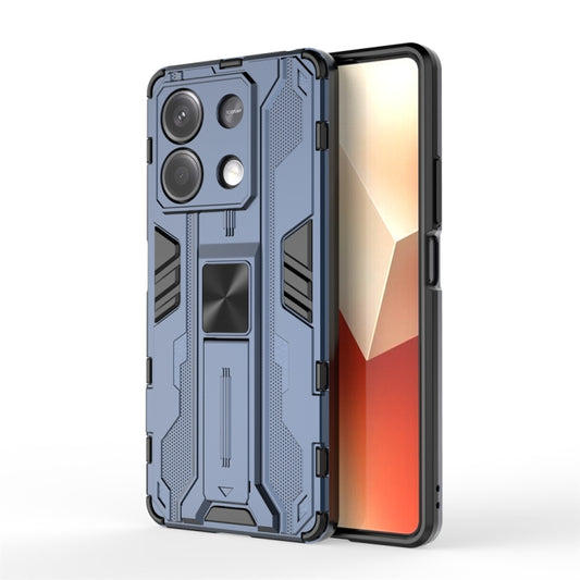 For Redmi Note 13 5G Supersonic Armor PC Hybrid TPU Phone Case(Blue) - Xiaomi Cases by buy2fix | Online Shopping UK | buy2fix