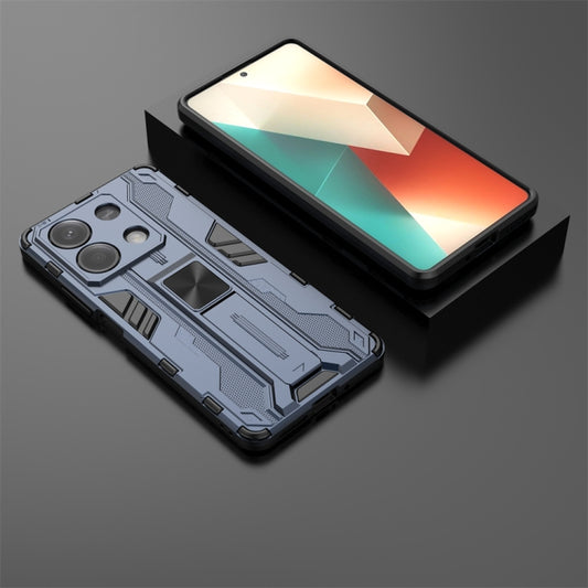 For Redmi Note 13 5G Supersonic Armor PC Hybrid TPU Phone Case(Blue) - Xiaomi Cases by buy2fix | Online Shopping UK | buy2fix