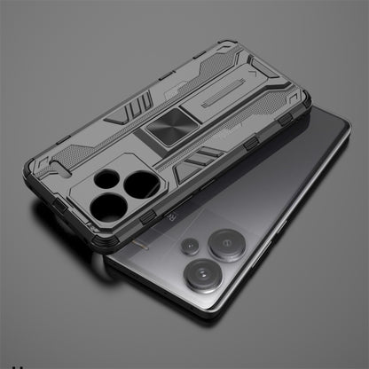 For Redmi Note 13 Pro+ Supersonic Armor PC Hybrid TPU Phone Case(Black) - Xiaomi Cases by buy2fix | Online Shopping UK | buy2fix