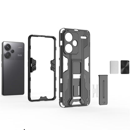 For Redmi Note 13 Pro+ Supersonic Armor PC Hybrid TPU Phone Case(Black) - Xiaomi Cases by buy2fix | Online Shopping UK | buy2fix