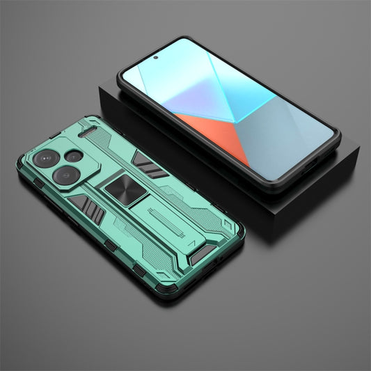 For Redmi Note 13 Pro+ Supersonic Armor PC Hybrid TPU Phone Case(Green) - Xiaomi Cases by buy2fix | Online Shopping UK | buy2fix