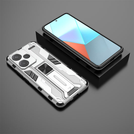 For Redmi Note 13 Pro+ Supersonic Armor PC Hybrid TPU Phone Case(Silver) - Xiaomi Cases by buy2fix | Online Shopping UK | buy2fix