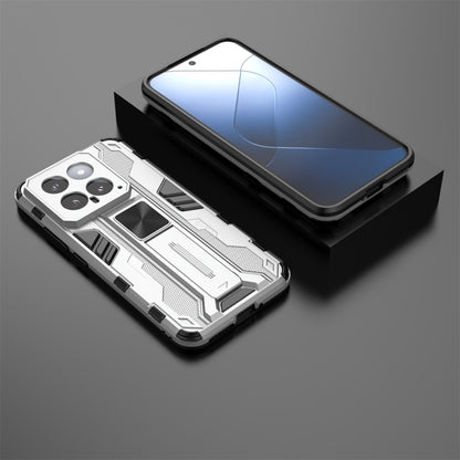 For Xiaomi 14 Supersonic Armor PC Hybrid TPU Phone Case(Silver) - Xiaomi Cases by buy2fix | Online Shopping UK | buy2fix