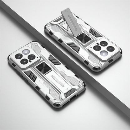 For Xiaomi 14 Supersonic Armor PC Hybrid TPU Phone Case(Silver) - Xiaomi Cases by buy2fix | Online Shopping UK | buy2fix